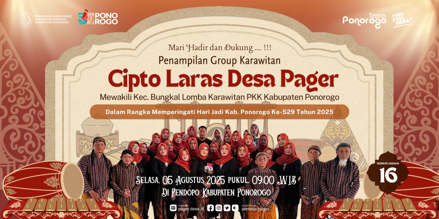 KARAWITAN CIPTO LARAS SIAP MERIAHKAN LOMBA KARAWITAN PKK KAB. PONOROGO