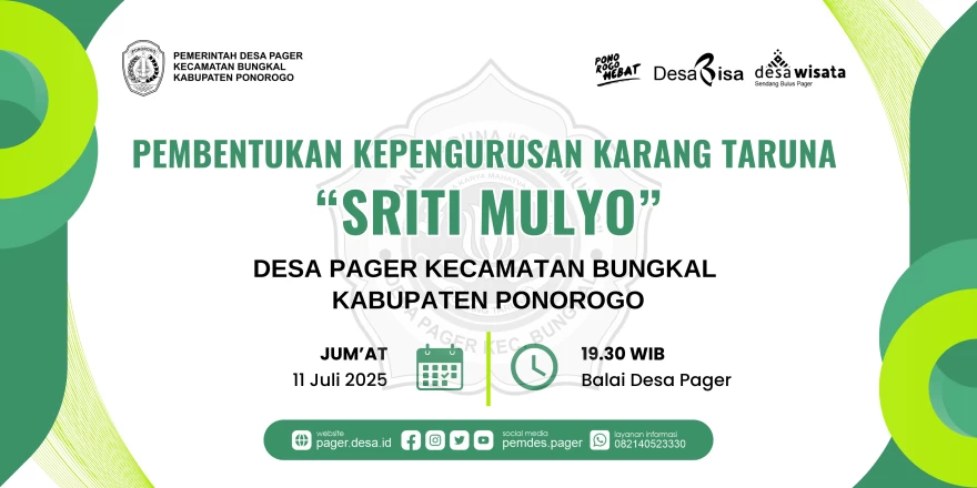 PEMBENTUKAN PENGURUS KARANG TARUNA SRITI MULYO