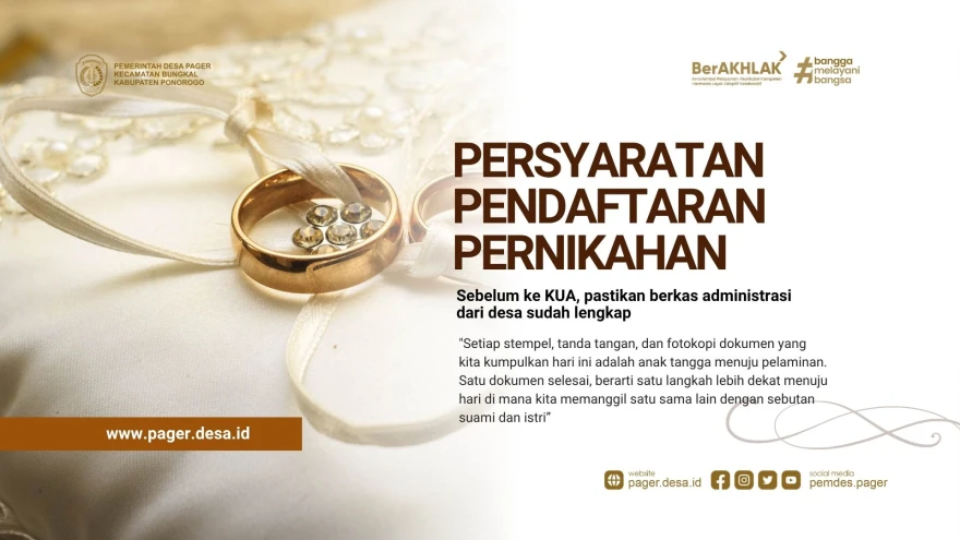 PERSYARATAN ADMINISTRASI PERNIKAHAN